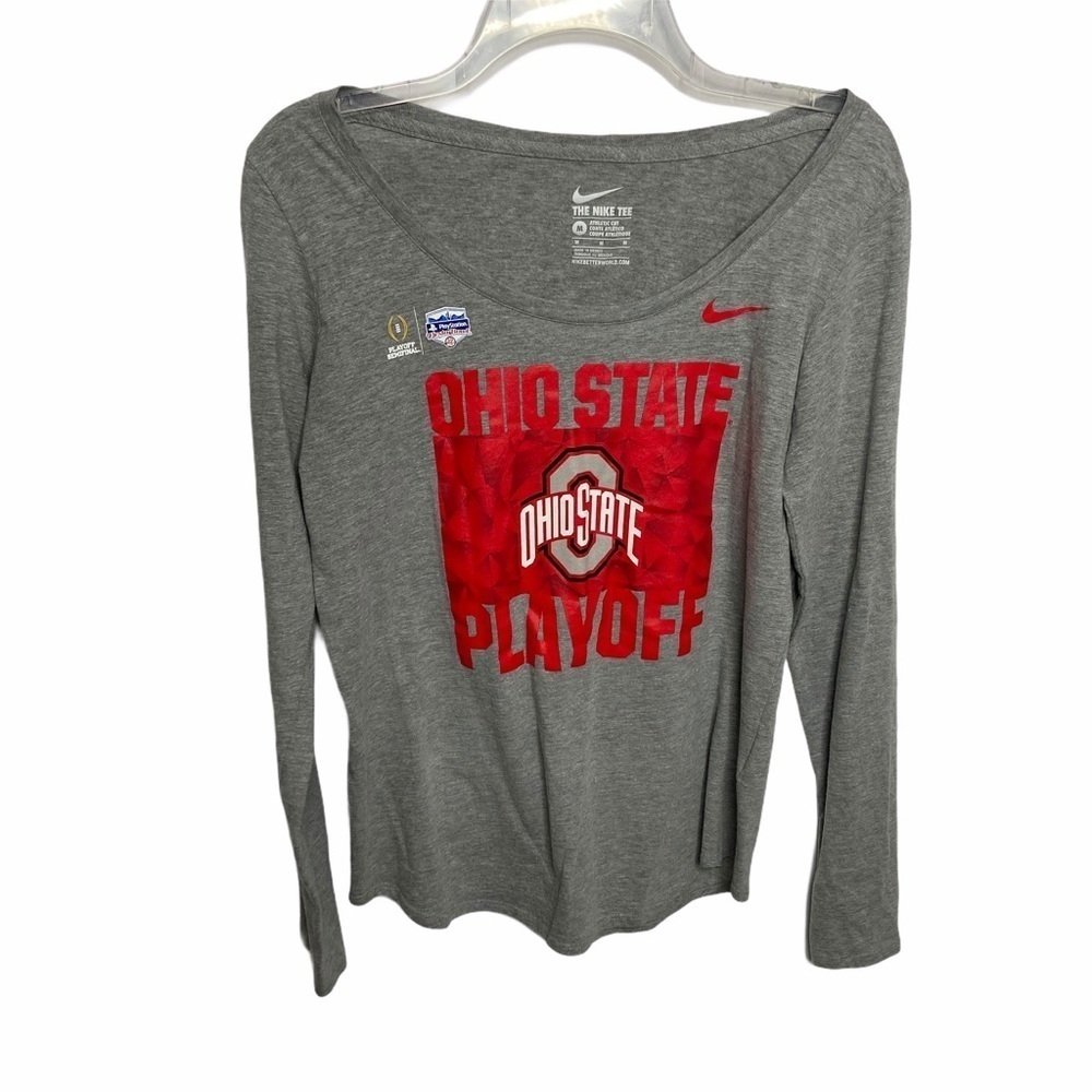 Nike Ohio State Playoff Scoop Neck Long Sleeve Top